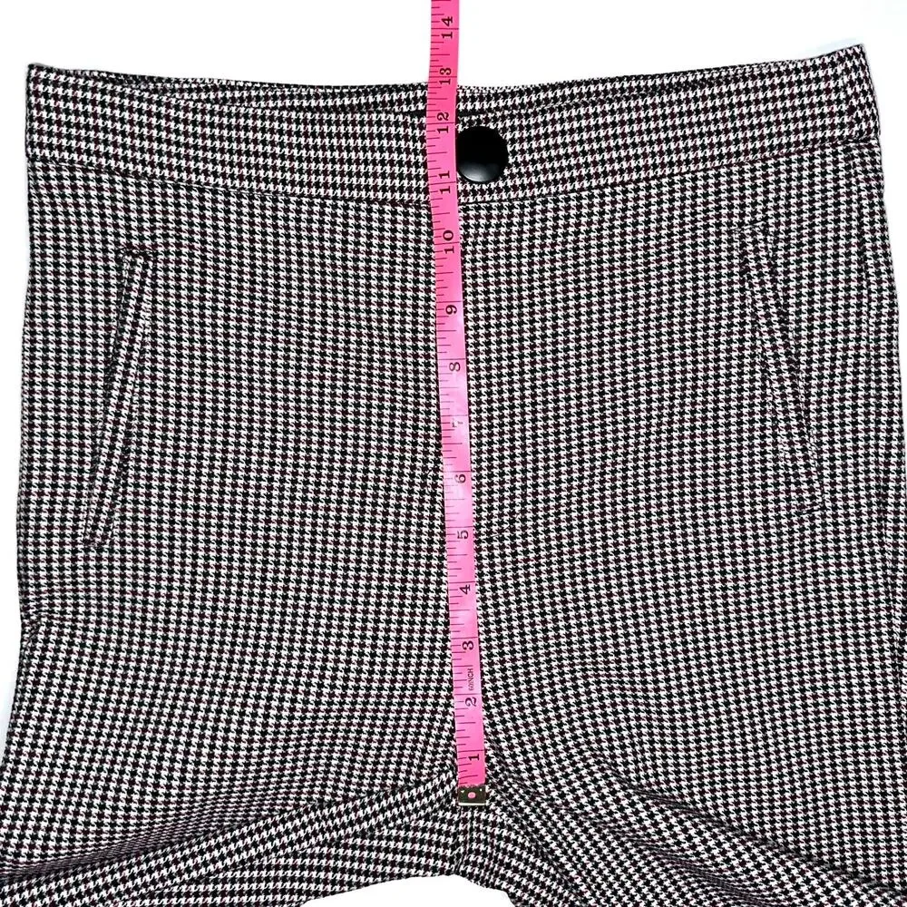 Zara Houndstooth High Rise Skinny Dress Pant Legging Size Medium